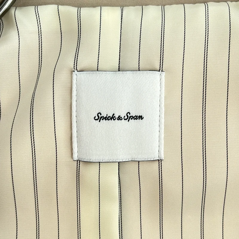 Spick and Span / スピックアンドスパン | 2026SS | T/C ギャバ ステンカラー ハーフコート | 36 | レディース