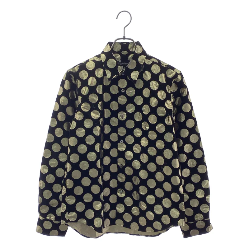 JUNYA WATANABE COMME des GARCONS / ジュンヤワタナベ | 2006AW | ポリエステル フロッキー加工 ドット オーバーシルエット シャツ ブラウス | S | レディース
