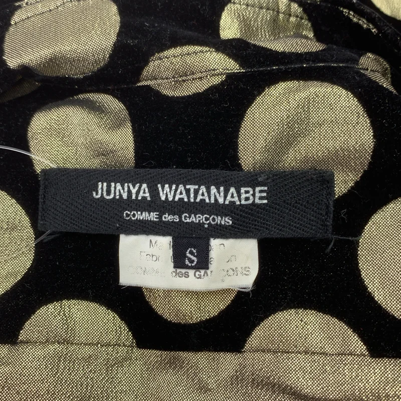 JUNYA WATANABE COMME des GARCONS / ジュンヤワタナベ | 2006AW | ポリエステル フロッキー加工 ドット オーバーシルエット シャツ ブラウス | S | レディース