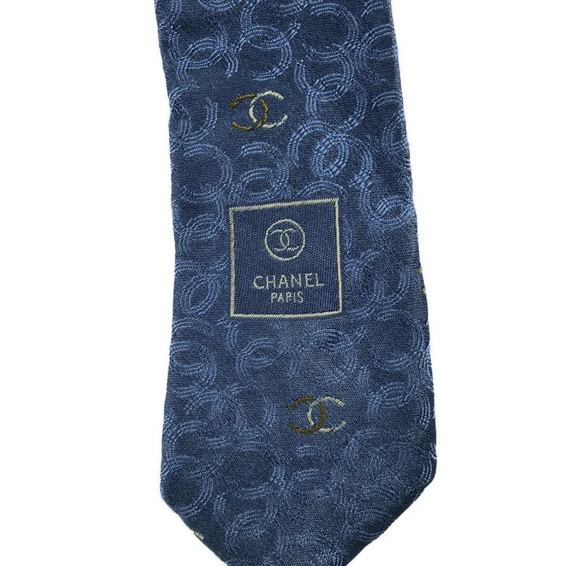 CHANEL / シャネル | シルク 総柄 ココマーク スーツ ネクタイ |