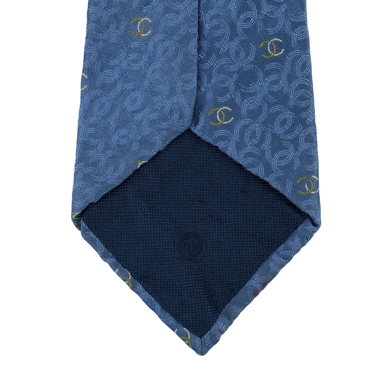 CHANEL / シャネル | シルク 総柄 ココマーク スーツ ネクタイ |