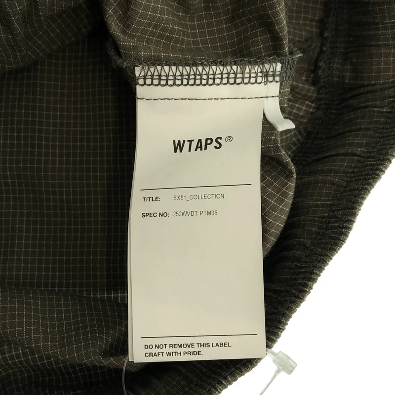 WTAPS / ダブルタップス | 2025SS | TROUSERS COTTON TWILL TEXTILE リップストップ イージーパンツ | X 04 | メンズ