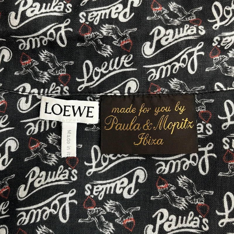LOEWE / ロエベ | Paula's Ibiza パウラズ イビザ / リネン 総柄 シャツ | XS | メンズ