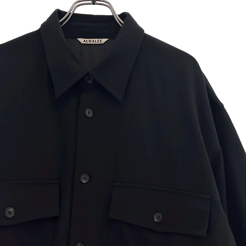 AURALEE / オーラリー | 2019AW | WOOL MAX GABAGINE SHIRT ウール ギャバジン シャツ | 5 | メンズ