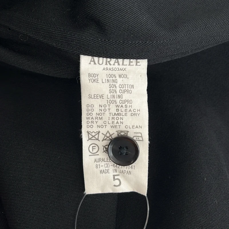 AURALEE / オーラリー | 2019AW | WOOL MAX GABAGINE SHIRT ウール ギャバジン シャツ | 5 | メンズ