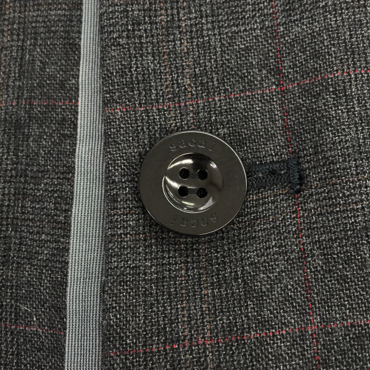 美品】 sacai / サカイ | 2022AW | CHECK BONDING JACKET / 断ち切り