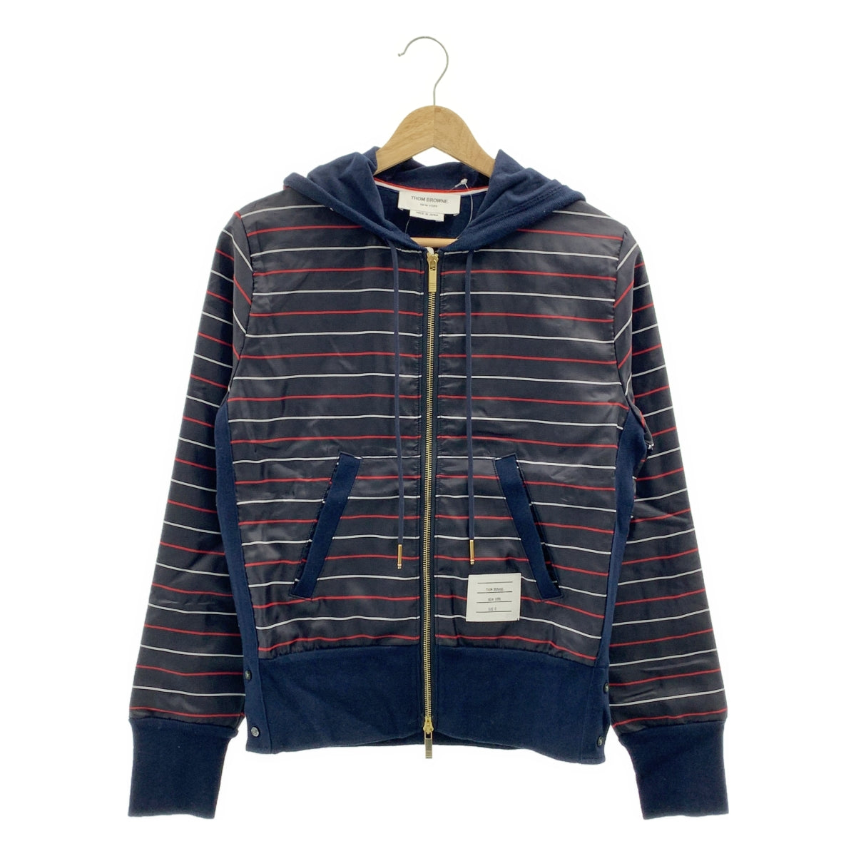 美品】 THOM BROWNE / トムブラウン | ナイロン スウェット ボーダー