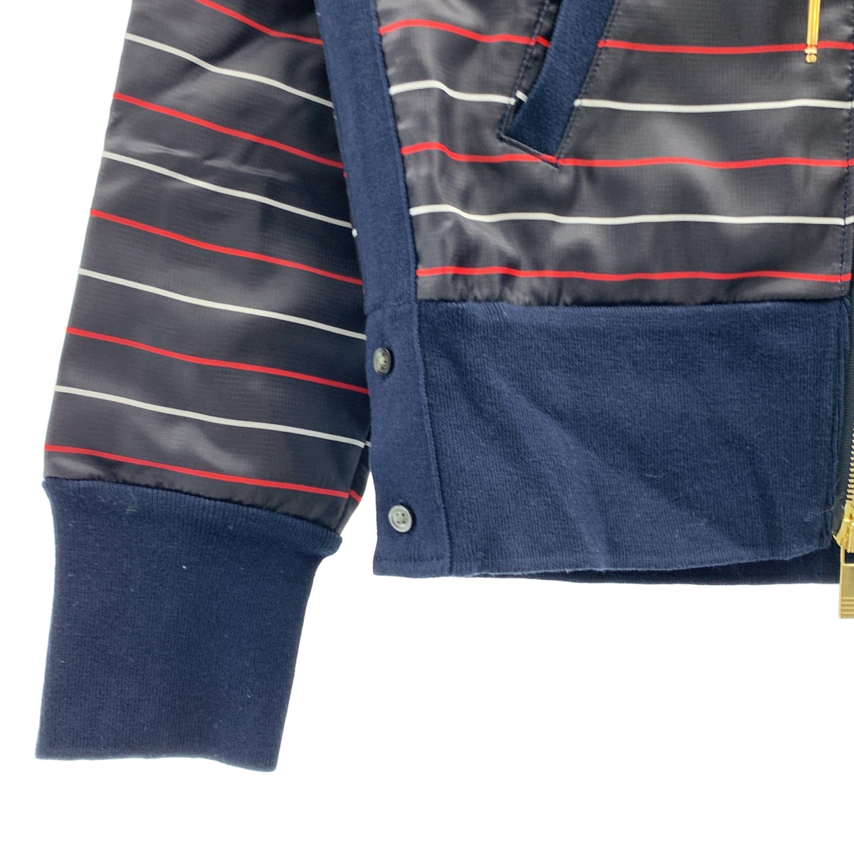 美品】 THOM BROWNE / トムブラウン | ナイロン スウェット ボーダー