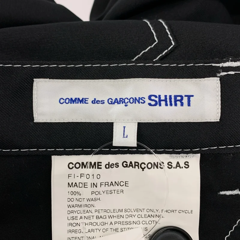 COMME des GARCONS SHIRT / コムデギャルソンシャツ | 2022SS | ポリエステル ジオメトリック 切替 パンツ | L | メンズ