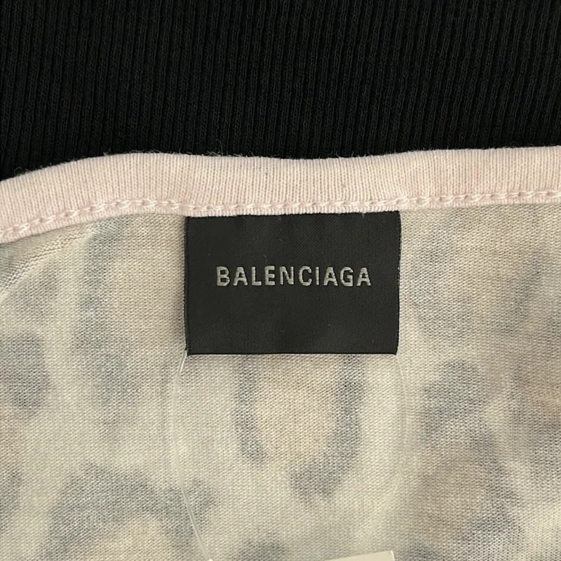 BALENCIAGA / バレンシアガ | ダメージ加工 レオパード レイヤード キャミソール | S | レディース