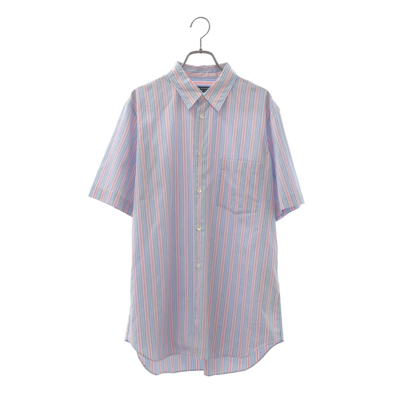 COMME des GARCONS HOMME PLUS / コムデギャルソンオムプリュス | 2005SS | コットン ストライプ 半袖シャツ | M | メンズ