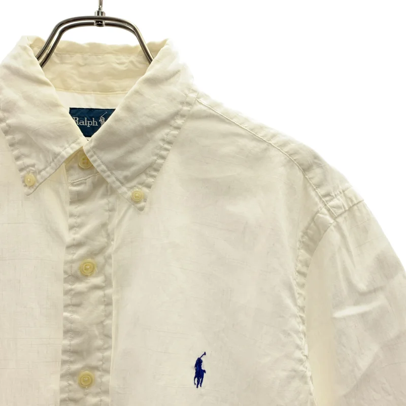 RALPH LAUREN / ラルフローレン | リネン コットン ワンポイントポニー シャツ | S | メンズ