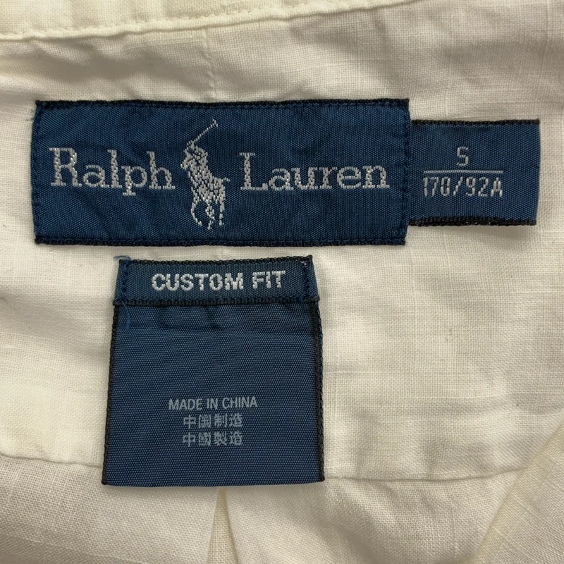 RALPH LAUREN / ラルフローレン | リネン コットン ワンポイントポニー シャツ | S | メンズ