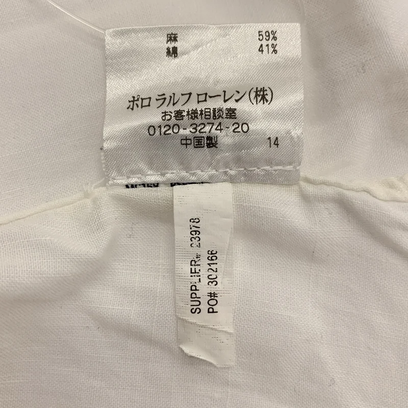 RALPH LAUREN / ラルフローレン | リネン コットン ワンポイントポニー シャツ | S | メンズ