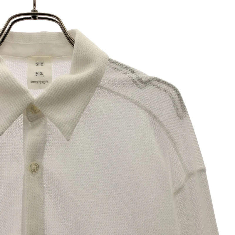 seya. / セヤ | コットン メッシュ シャツ | 2 | レディース