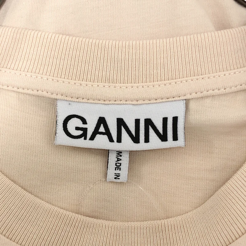 Ganni / ガニー | コットン プリント クルーネックカットソー | S | レディース
