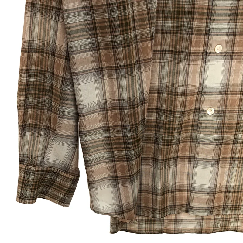 AURALEE / オーラリー | 2021AW | WOOL RECYCLED POLYESTER CLOTH SHIRTS / ウール リサイクルポリエステルクロス チェックシャツ | 5 | メンズ