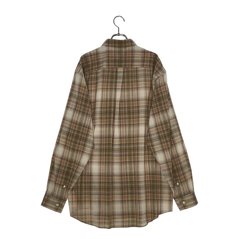 AURALEE / オーラリー | 2021AW | WOOL RECYCLED POLYESTER CLOTH SHIRTS / ウール リサイクルポリエステルクロス チェックシャツ | 5 | メンズ