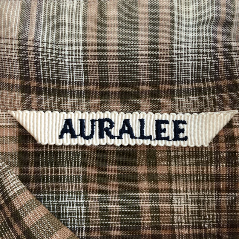 AURALEE / オーラリー | 2021AW | WOOL RECYCLED POLYESTER CLOTH SHIRTS / ウール リサイクルポリエステルクロス チェックシャツ | 5 | メンズ