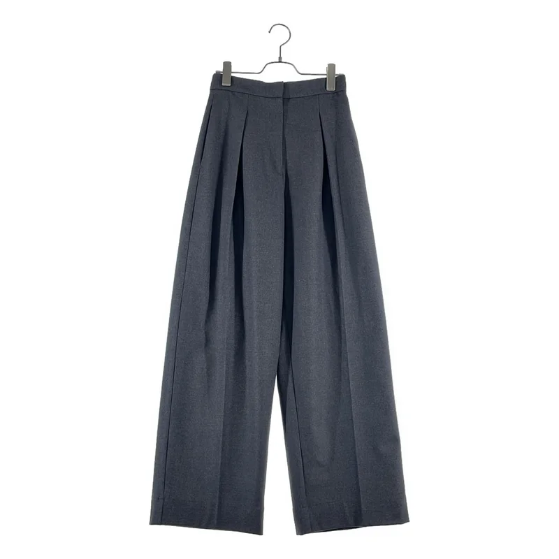 immatereal / イマテリアル | 2025AW | relax tuck soft wool pants ウール ワイドスラックス | F | レディース