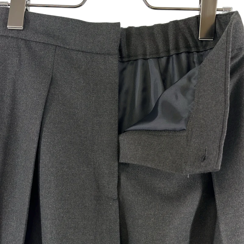 immatereal / イマテリアル | 2025AW | relax tuck soft wool pants ウール ワイドスラックス | F | レディース