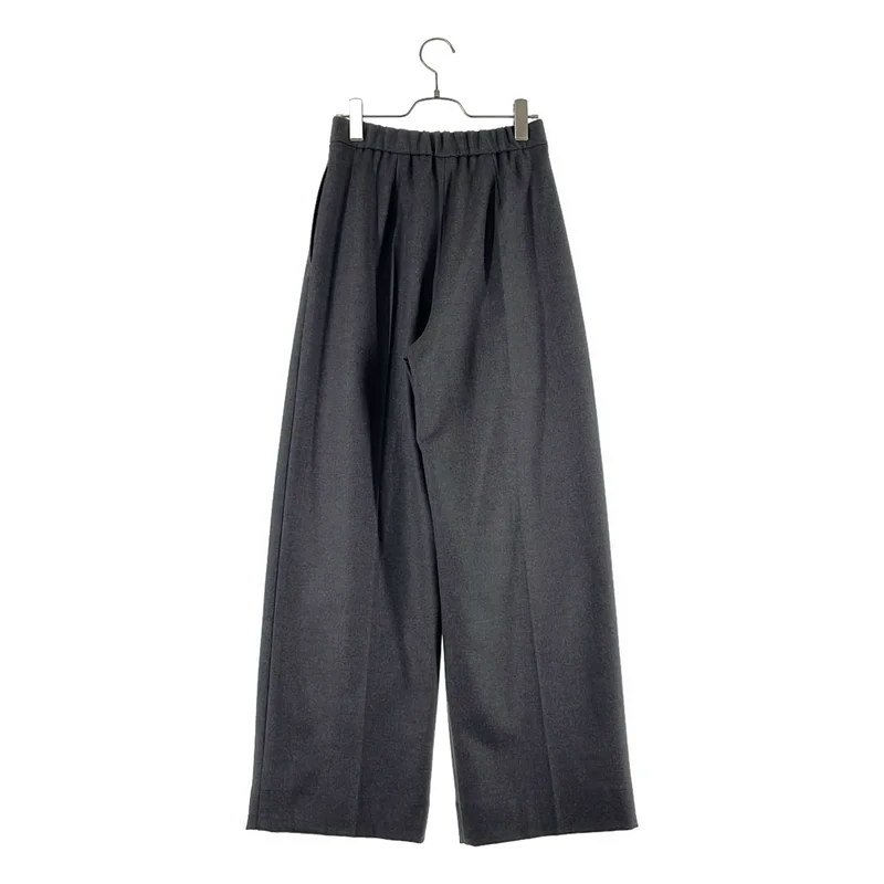 immatereal / イマテリアル | 2025AW | relax tuck soft wool pants ウール ワイドスラックス | F | レディース