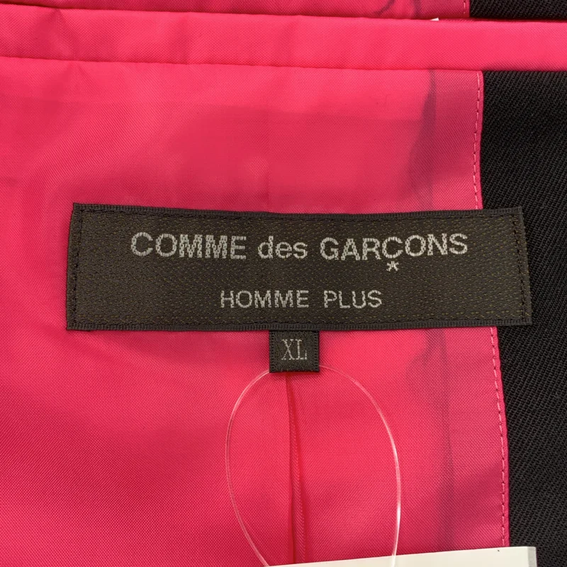 COMME des GARCONS HOMME PLUS / コムデギャルソンオムプリュス | 2025SS | ウールギャバジン 断ち切り ドッキング テーラードジャケット | XL | メンズ