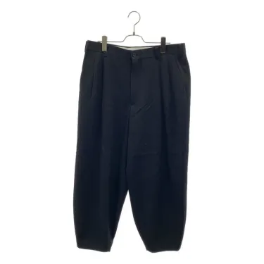 【美品】  Graphpaper / グラフペーパー | Wool Doeskin Tapered Pants / ウール 2タック ワイド テーパード パンツ | 2 | ブラック | メンズ Graphpaper / グラフペーパー | Wool Doeskin Tapered Pants / ウール