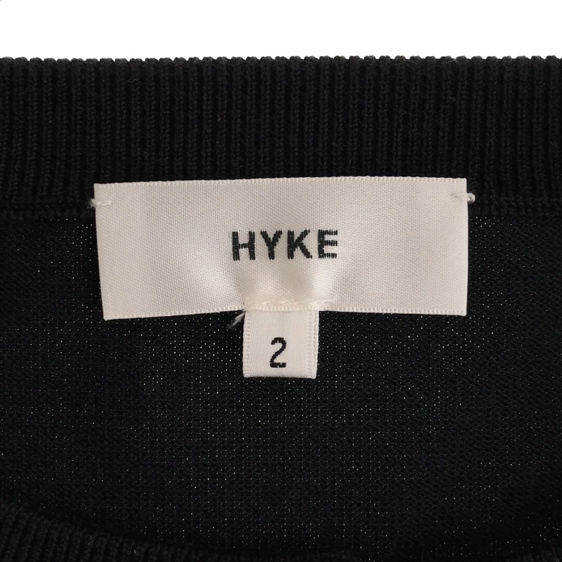 HYKE / ハイク | シルク コットン クルーネックカーディガン | 2 | レディース