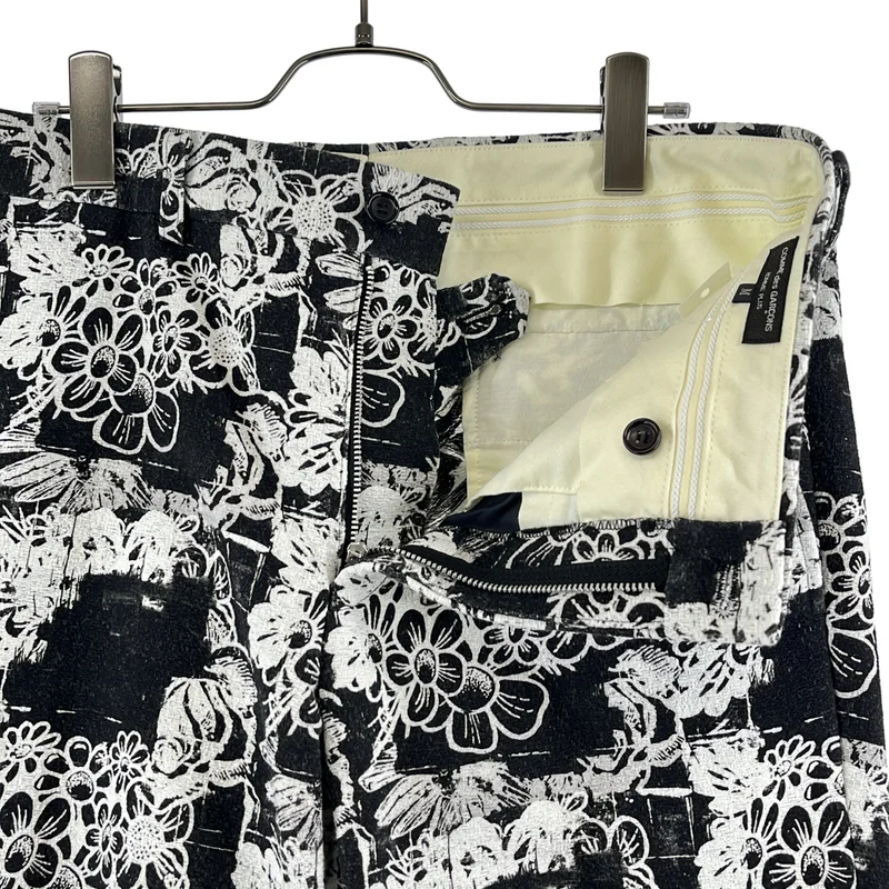 COMME des GARCONS HOMME PLUS / コムデギャルソンオムプリュス | 2022SS | フローラル ジャガード クロップドパンツ | M | メンズ
