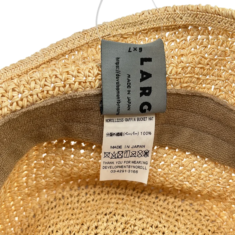 NOROLL / ノーロール | DETOURS RAFFIA HAT ラフィアハット | L | その他
