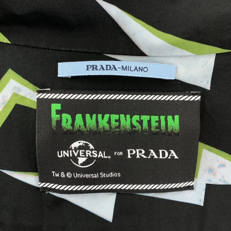 PRADA / プラダ | 2019AW | Universal studio / フランケンシュタイン オープンカラーシャツ | 38 | レディース