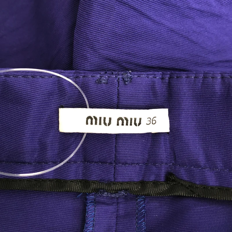 miu miu / ミュウミュウ | 2タック ボタンフライ ショートパンツ | 36 | レディース