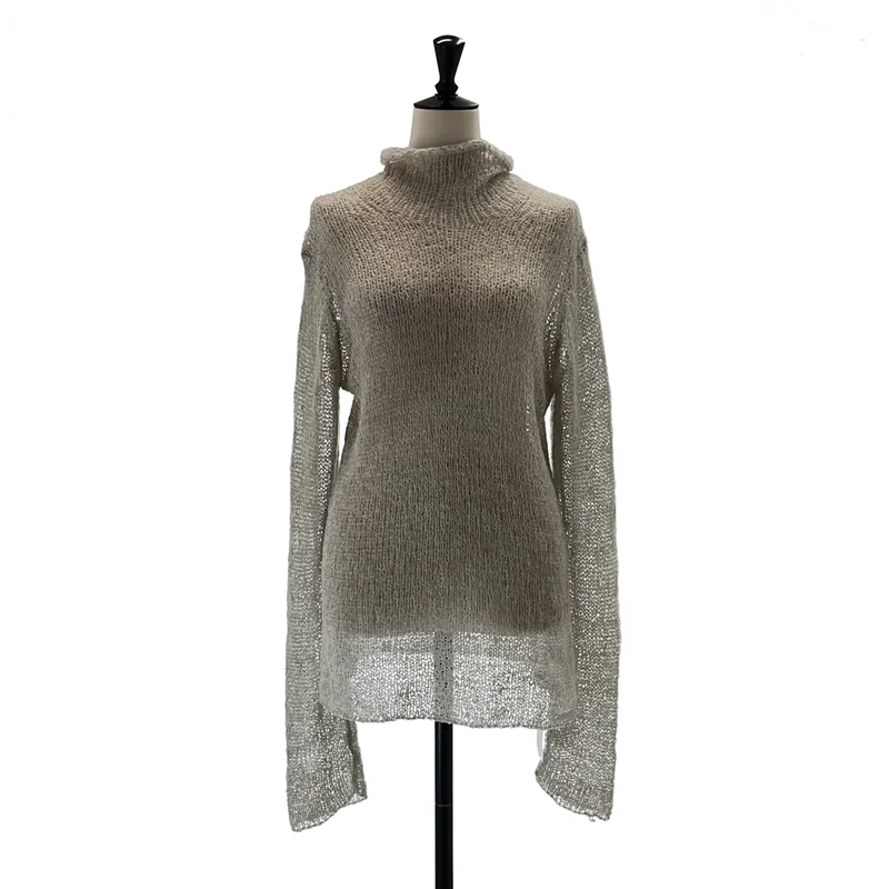 REGULATION Yohji Yamamoto / レギュレーションヨウジヤマモト | SUMMER KNIT HIGH NECK TOP ハイネック サマーニット | 2 | レディース