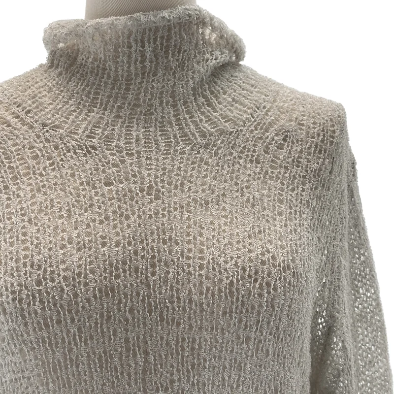 REGULATION Yohji Yamamoto / レギュレーションヨウジヤマモト | SUMMER KNIT HIGH NECK TOP ハイネック サマーニット | 2 | レディース