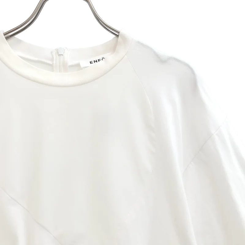 ENFOLD / エンフォルド | 2024SS | PETAL-HEM T-SHIRT / コットン ペタルヘム Tシャツ | 38 | レディース