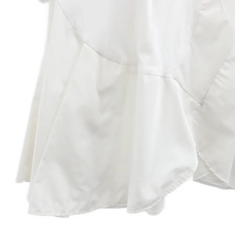 ENFOLD / エンフォルド | 2024SS | PETAL-HEM T-SHIRT / コットン ペタルヘム Tシャツ | 38 | レディース