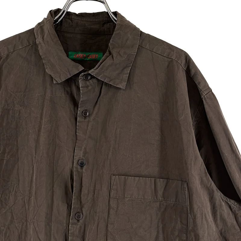 CASEY CASEY / ケーシーケーシー | BIG RACCOURCIE SHIRT ペーパーコットン コットン ビッグ ラクルスィーシャツ | M | メンズ
