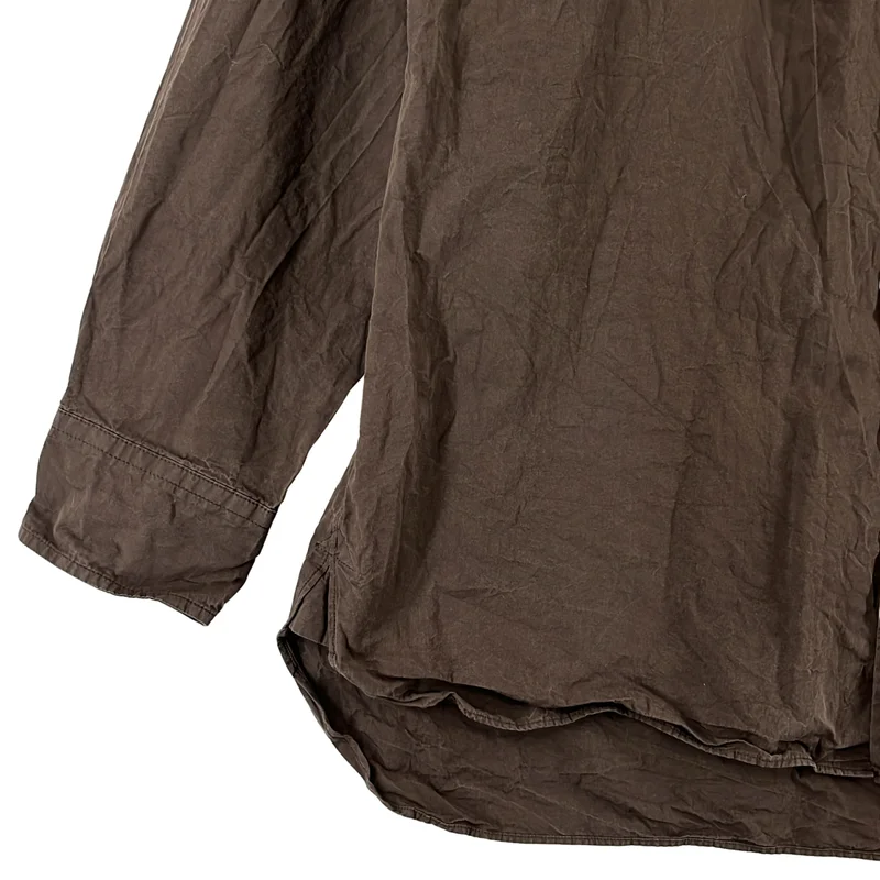 CASEY CASEY / ケーシーケーシー | BIG RACCOURCIE SHIRT ペーパーコットン コットン ビッグ ラクルスィーシャツ | M | メンズ