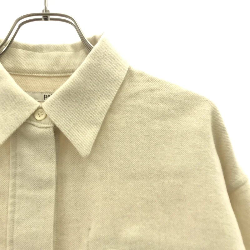pelleq / ぺレック | 2023AW | ウール カシミヤ混 比翼 シャツジャケット | 34 | レディース