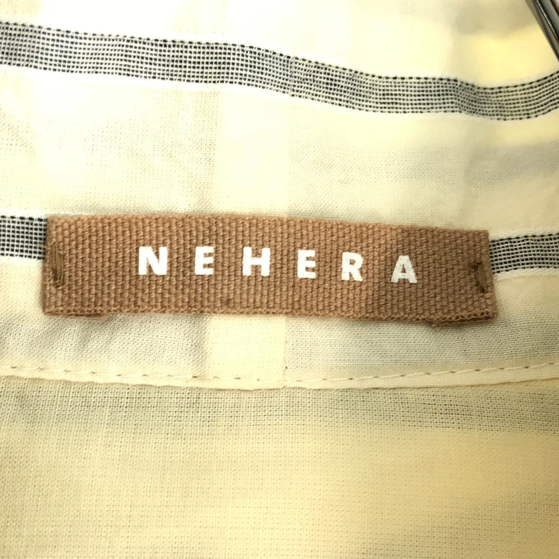 NEHERA / ネヘラ | コットン ストライプ ボウタイシャツ | 34 | レディース