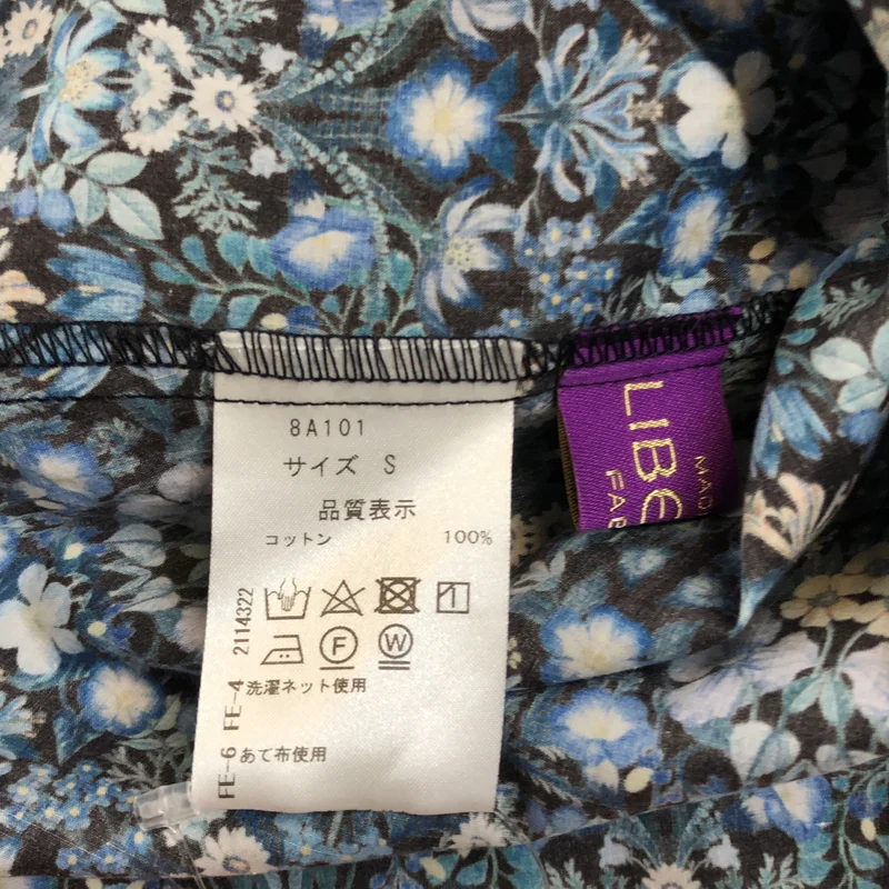 SEVEN TEN by MIHO KAWAHITO / セブンテンバイミホカワヒト | 2024SS | LIBERTY / リバティ 総柄 フラワー バルーンカラープリントブラウス | S | レディース