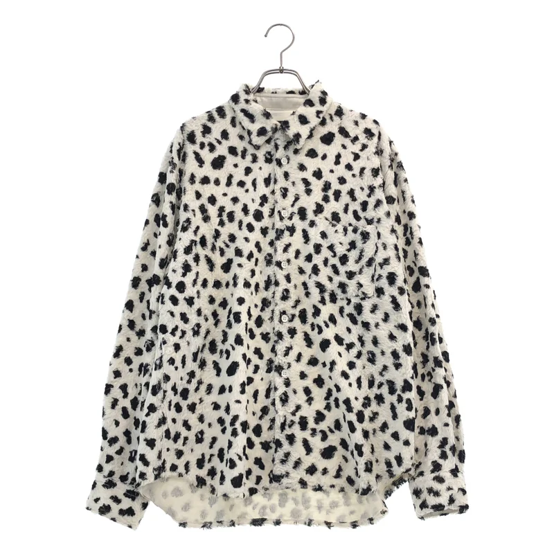 COMME des GARCONS HOMME PLUS / コムデギャルソンオムプリュス | 2015AW | レーヨン ファー 総柄 ダルメシアン オーバー シャツ | M | メンズ