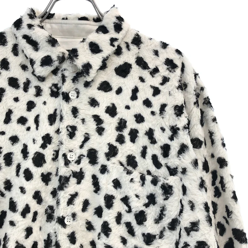 COMME des GARCONS HOMME PLUS / コムデギャルソンオムプリュス | 2015AW | レーヨン ファー 総柄 ダルメシアン オーバー シャツ | M | メンズ