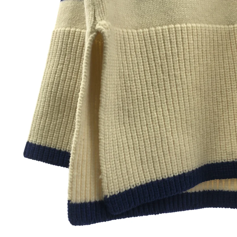 Cloth & Cross / クロス&クロス | ウール ボーダー タートルネック ニット | F | レディース