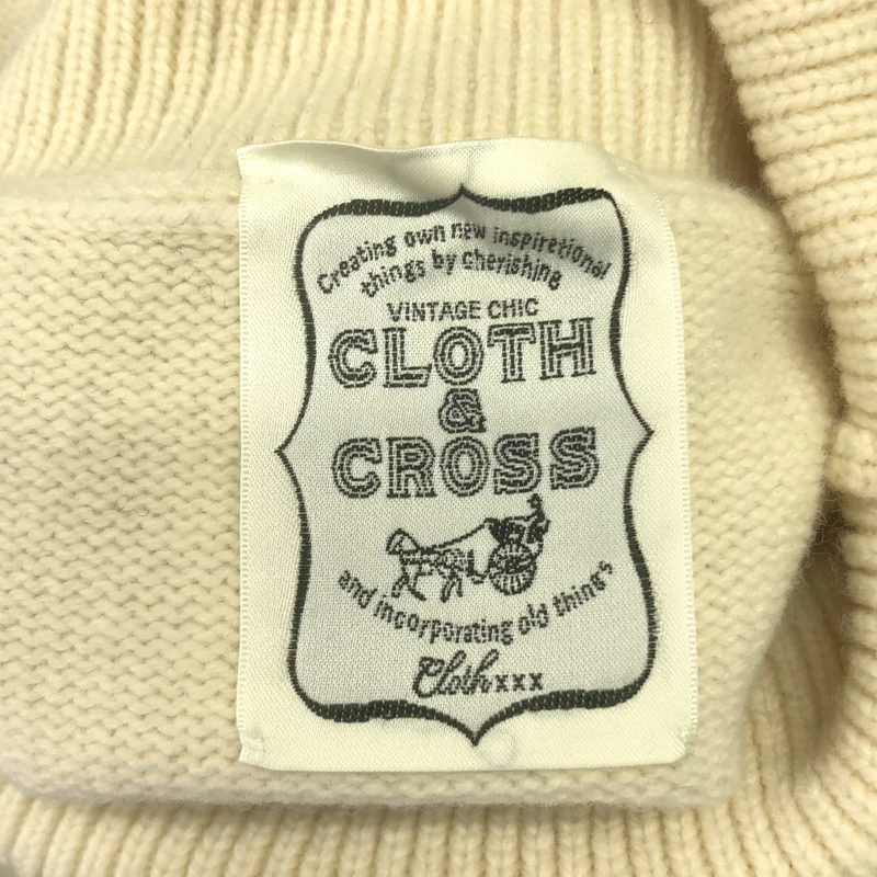 Cloth & Cross / クロス&クロス | ウール ボーダー タートルネック ニット | F | レディース