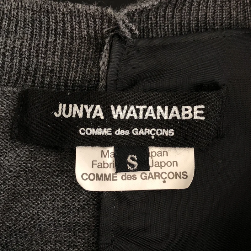 JUNYA WATANABE COMME des GARCONS / ジュンヤワタナベ | 2019AW | 異素材切替 サテン ドッキング ワンピース | S | レディース