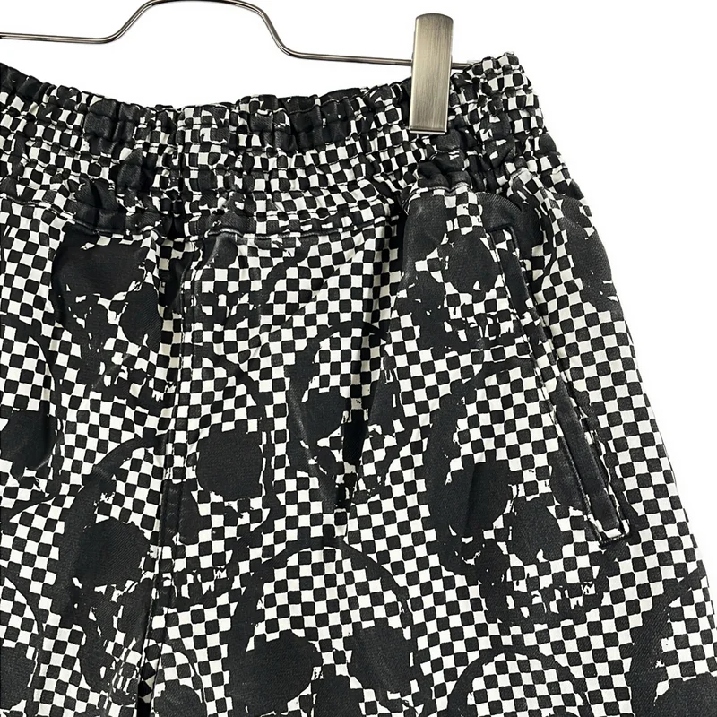 COMME des GARCONS HOMME PLUS / コムデギャルソンオムプリュス | 2011SS | ポリエステル縮絨 スカル チェッカー ショートパンツ | XS | メンズ