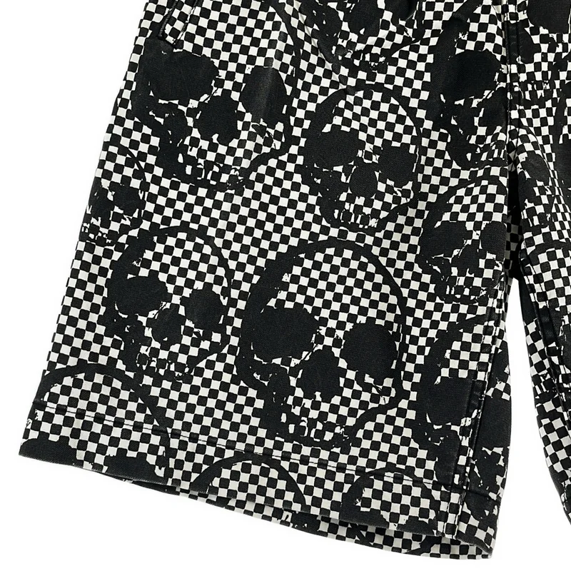 COMME des GARCONS HOMME PLUS / コムデギャルソンオムプリュス | 2011SS | ポリエステル縮絨 スカル チェッカー ショートパンツ | XS | メンズ