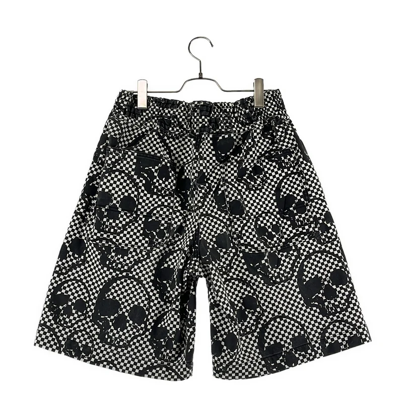 COMME des GARCONS HOMME PLUS / コムデギャルソンオムプリュス | 2011SS | ポリエステル縮絨 スカル チェッカー ショートパンツ | XS | メンズ